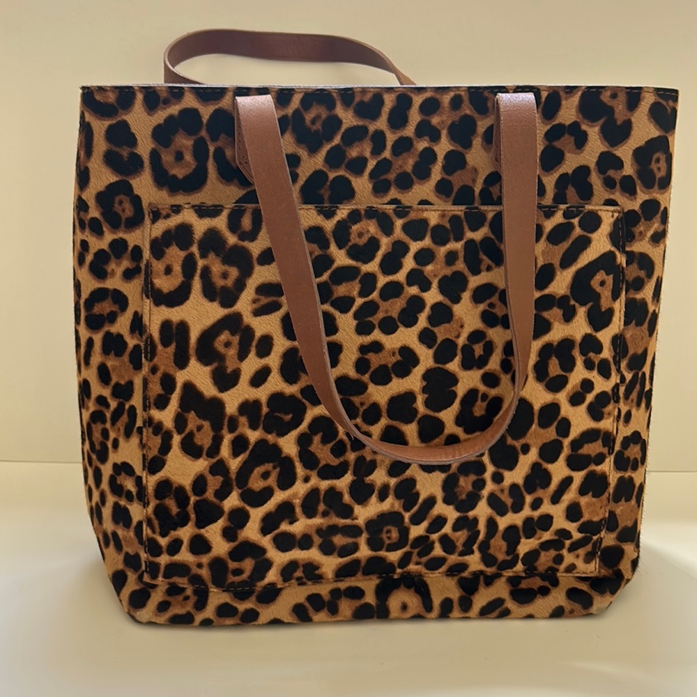 RARE - Madewell Medium Transport Tote - Leopard Calf Hair Edition